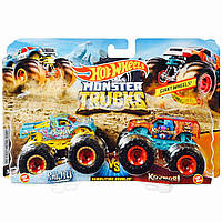 Набор внедорожников Hot Wheels monster jam trucks raijyu vs. koumori gigant wheels