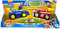 ПОД ЗАКАЗ 20+- ДНЕЙ Щенячий патруль Могучие щенки PAW Patrol Marshall and Chase Powered up Vehicles