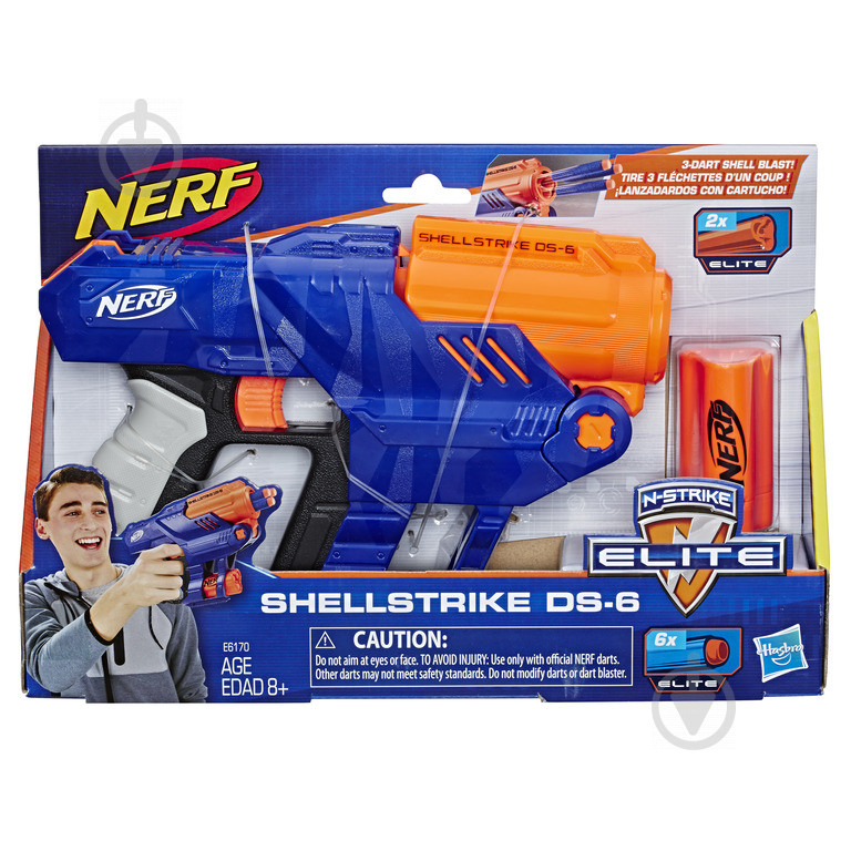 Бластер NERF Нерф Еліт Шеллстрайк DS6 Elite ShellStrike Hasbro E6170