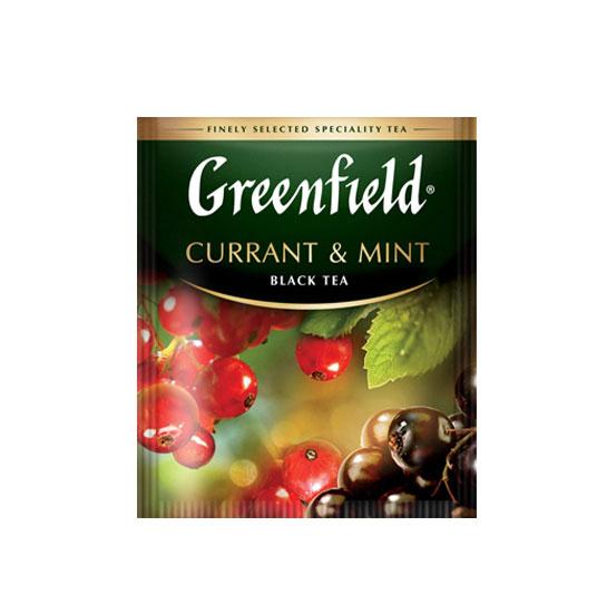 Чорний чай GREENFIELD Currant Mint 25 пак/уп
