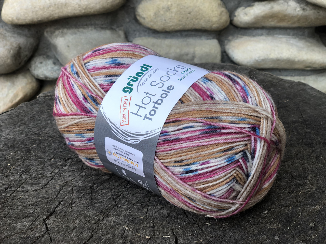 Носкова пряжа GRUENDL,серія Torbole, 75% вовна 25% поліамід, 100 г/420 м, фото 1
