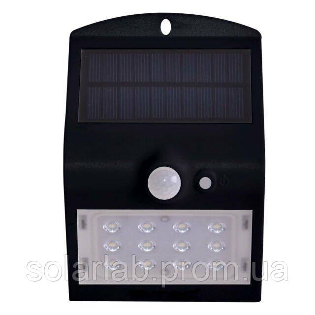 Світильник автономний вуличний LED Solar V-TAC, 1.5 W, SKU-8277, 4000К, датчик руху, чорний