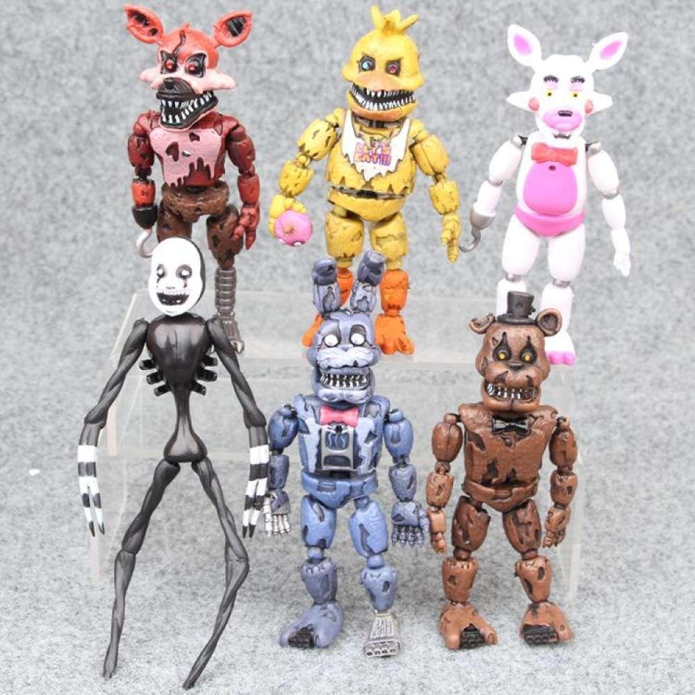 Набір розбірних фігурок П'ять ночей з Фредді, 6в1, 14 см - Five Nights at freddy's, фото 1