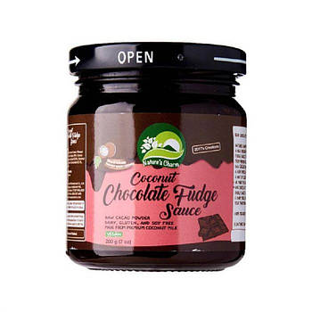 Соус кокосовий Шоколадна Помадка Natures Charm, 200 г