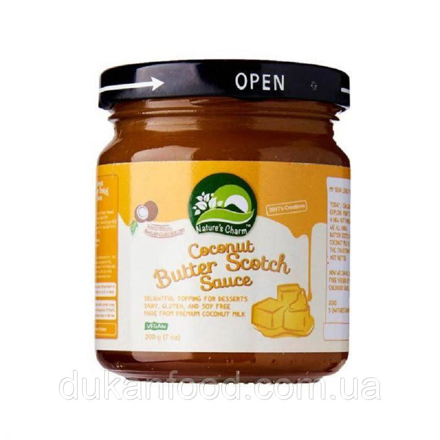 Соус кокосова карамель "Іриска" Natures Charm, 200 г.
