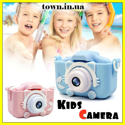 Дитячий фотоапарат в кишені Smart Kids Camera.Фотокамера для дітей,рожевий