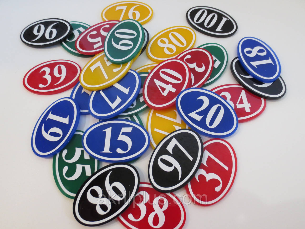 Номерки на камери схову, шафки 60*40 мм, фото 1