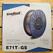 Флюсова зварювальний порошковий дріт для напівавтомата Gradient E71T-GS 0.8 мм, фото 3