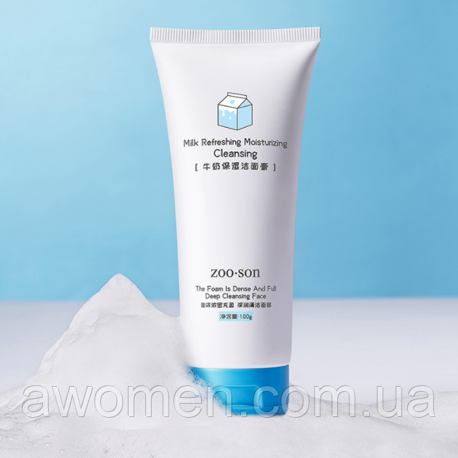 Пінка для вмивання обличчя Zoo:Son Milk Cleanser з натуральним молоком 100 g