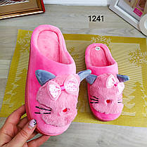 Хатні капці підліткові для дівчинки з котиками 37р, фото 2