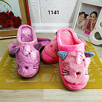 Хатні капці підліткові для дівчинки з котиками 37р, фото 3
