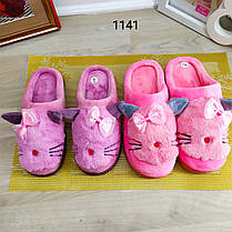 Хатні капці підліткові для дівчинки з котиками 37р, фото 5