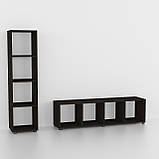 Стелаж на 4 комірки, книжкова шафа, полиця G0028, фото 5
