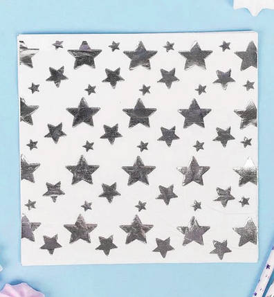 Серветки святкові "Silver star", Польща, 20 шт, фото 3