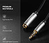 Кабель аудіо Ugreen 3.5 mm подовжувач 5М Black (AV118), фото 5