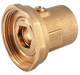 Гайки латунні з кульовим краном 1 1/2" х 1" для під'єднання насосів R252 Giacomini (Італія)