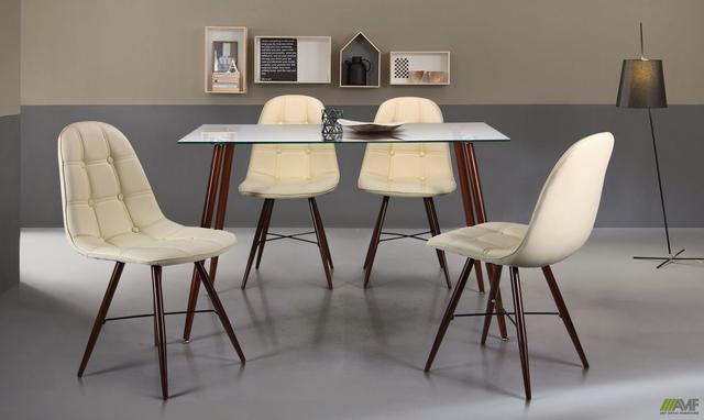 Обеденный стол Умберто АМФ орех стеклянный Купить обеденный стол Умберто АМФ