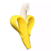 Прорезыватель для зубов Банан. Силиконовый грызунок. Грызун игрушка