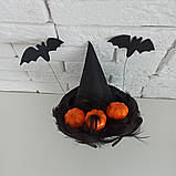 Шляпка відьми на обручі на Хеллоуїн Хеловін, фото 4