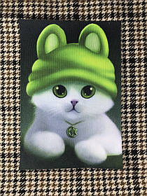 Нашивка Котик у шапці 130х190 мм