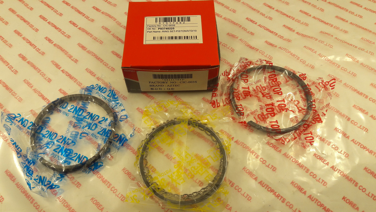 Кільця поршневі стандарт LANOS/ NEXIA/NUBIRA /LACETTI /1.6 DOHC AZTEC Корея, фото 1