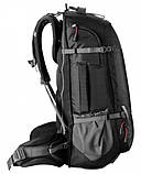 Рюкзак туристичний Caribee Magellan 75 RFID нижній вхід чорний, фото 4