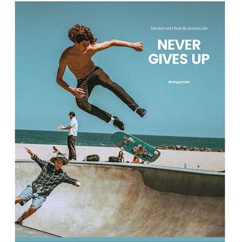 Зошит А5 Never gives up Школярик 96 аркушів (096-2547K), фото 1