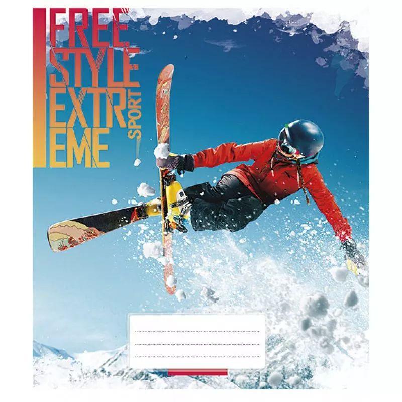 Зошит А5 Extreme sports Школярик 36 аркушів (036-2637L)