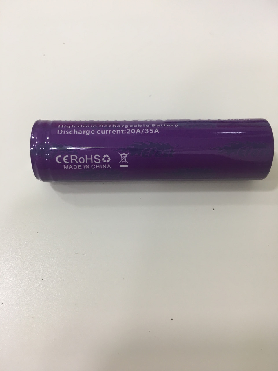 Акумуляторна батерея Efest 3.7V 18650 2500 mah - перезарядна батарейка - фото 6 - id-p1014416053
