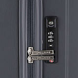 Валіза пластикова GABOL Clever середня темно-сіра G927343, фото 5