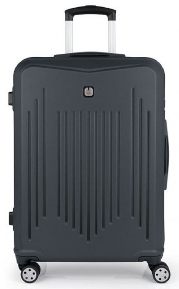 Валіза пластикова GABOL Clever середня темно-сіра G927343, фото 1
