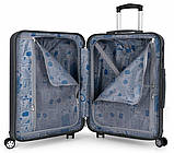 Валіза пластикова GABOL Clever середня темно-сіра G927343, фото 4