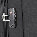 Валіза тканинна GABOL Zambia мала чорна 4 колеса G924619, фото 2