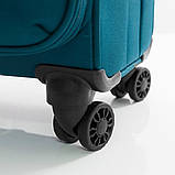 Валіза тканинна GABOL Zambia середня бірюзова 4 колеса G927331, фото 3