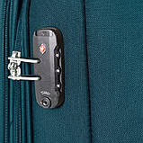 Валіза тканинна GABOL Zambia середня бірюзова 4 колеса G927331, фото 5