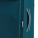 Валіза тканинна GABOL Zambia середня бірюзова 4 колеса G927331, фото 6