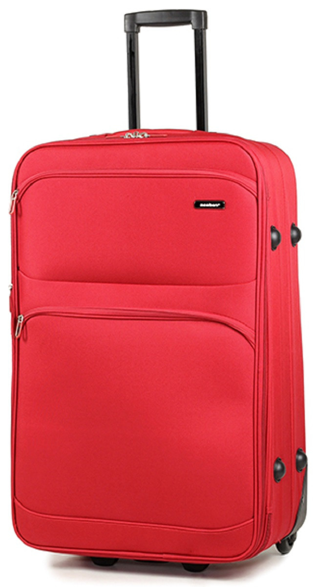 Валіза тканинна MEMBERS Topaz середня червона 2 колеса M922635, фото 1