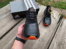 Чоловічі весняні шкіряні кросівки Adidas Runfalcon, фото 4