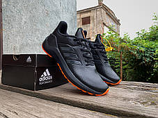 Чоловічі весняні шкіряні кросівки Adidas Runfalcon, фото 2