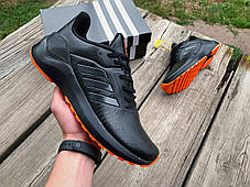 Чоловічі весняні шкіряні кросівки Adidas Runfalcon, фото 3