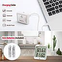 Термогігрометр ThermoPro TP63A (-20...+70 °C; 10-99%; ±1°C; ±2%) з віддаленим датчиком T° (до 60 метрів), фото 5