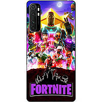 Силіконовий бампер чохол для Xiaomi Mi Note 10 Lite з малюнком Fortnite