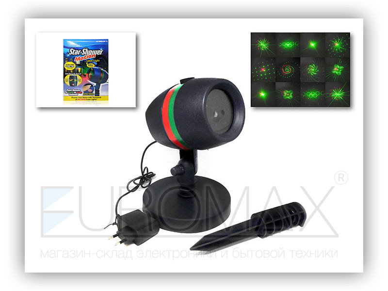 Проектор лазерний пластиковий великий Star Shower SS-177 30шт 8284