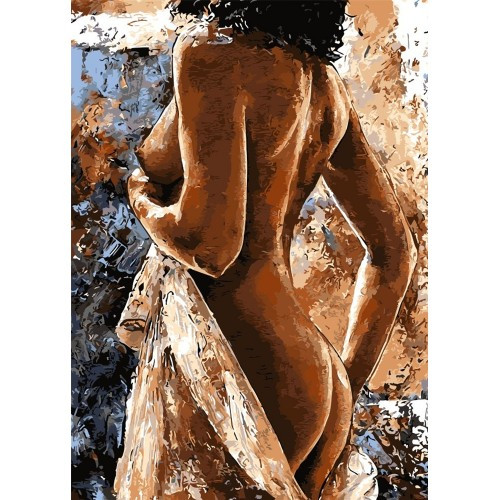 Алмазний живопис Оголена дівчина My-Art TNG720 (40 x 50 см) + стрази АБ+FD на підрамнику, фото 1