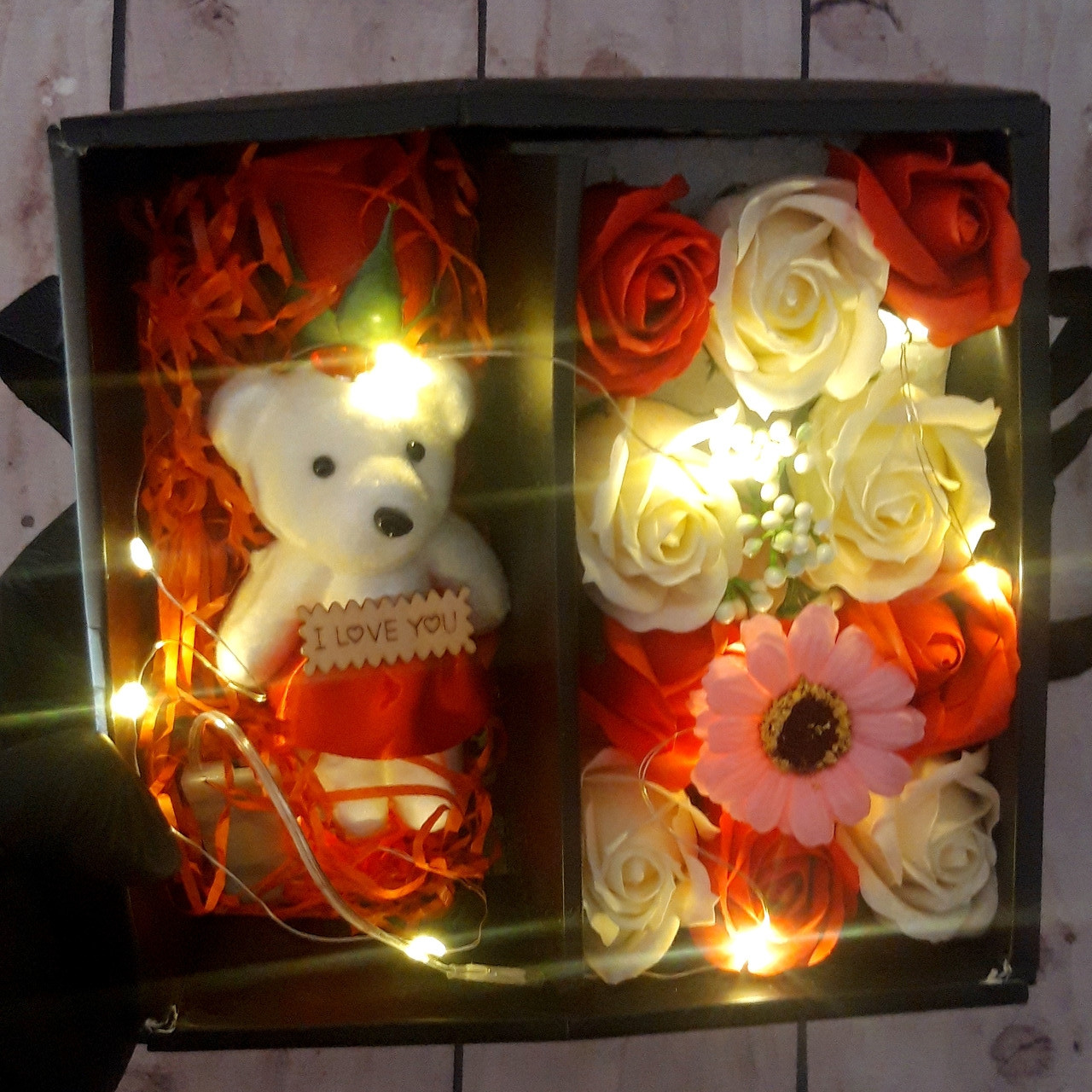 Подарункові набори мила з троянд, мишко, підсвічування Led (Живі фото!)