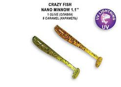 Силікон Crazy Fish Nano minnow 1,1" 68-27-1/9-6 кальмар