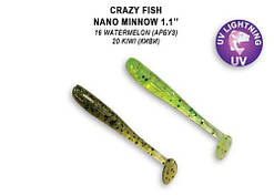Силікон Crazy Fish Nano minnow 1,1" 68-27-16/20-5 часник