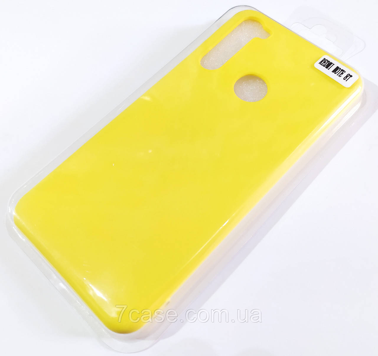 Чохол для Xiaomi Redmi Note 8T матовий Silicone Case Full Cover Macarons Color Жовтий