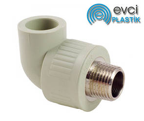 Кут Evci Plastik 20х1/2" РН поліпропіленовий