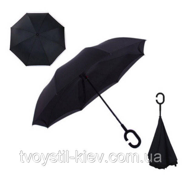 Зонт наоборот, зонт обратного сложения - фото 3 - id-p1247884214